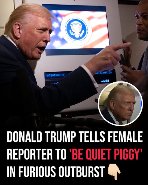 Trump erupts at female reporter with the words, “Be quiet, piggy.”