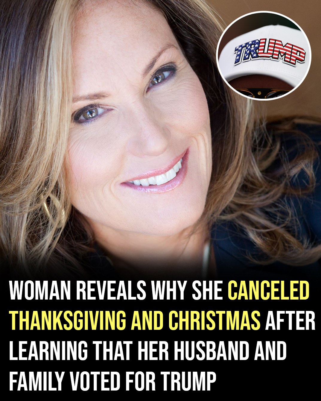 After her husband and family supported Trump, a woman reveals why she canceled the holidays.