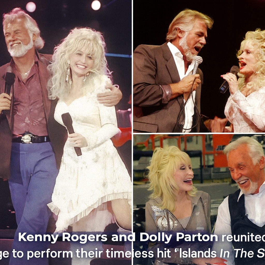 Kenny Rogers & Dolly Partonโs Emotional Reunion: A Stunning Live Rendition of โIslands in the Streamโ After 15 Years