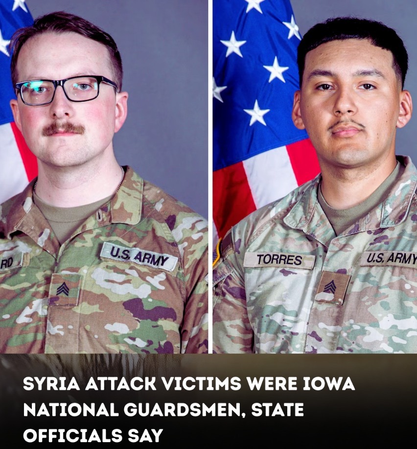 Syria attack victims were Iowa National Guardsmen, state officials say