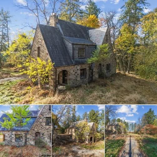 Spacious Tudor Cottage on 1.9-Acre Lot with Renovation Potential