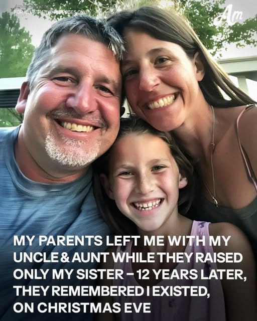 My Parents Left Me with My Uncle & Aunt So They Could Raise Only My Sister – 12 Years Later, They Reached Out over Christmas