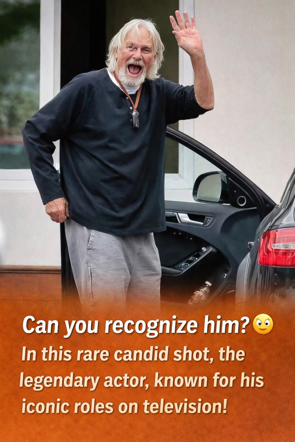 Can You Guess Who He Is? A Rare Candid Photo of a Legendary TV Actor