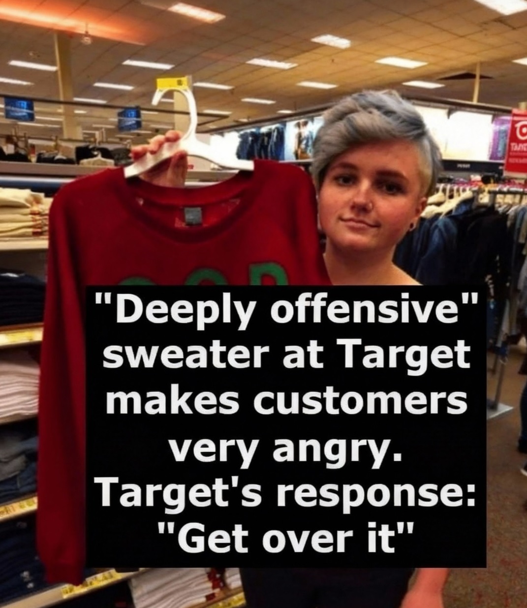 Target Responds After Shopper Raises Concerns About a Holiday Sweater
