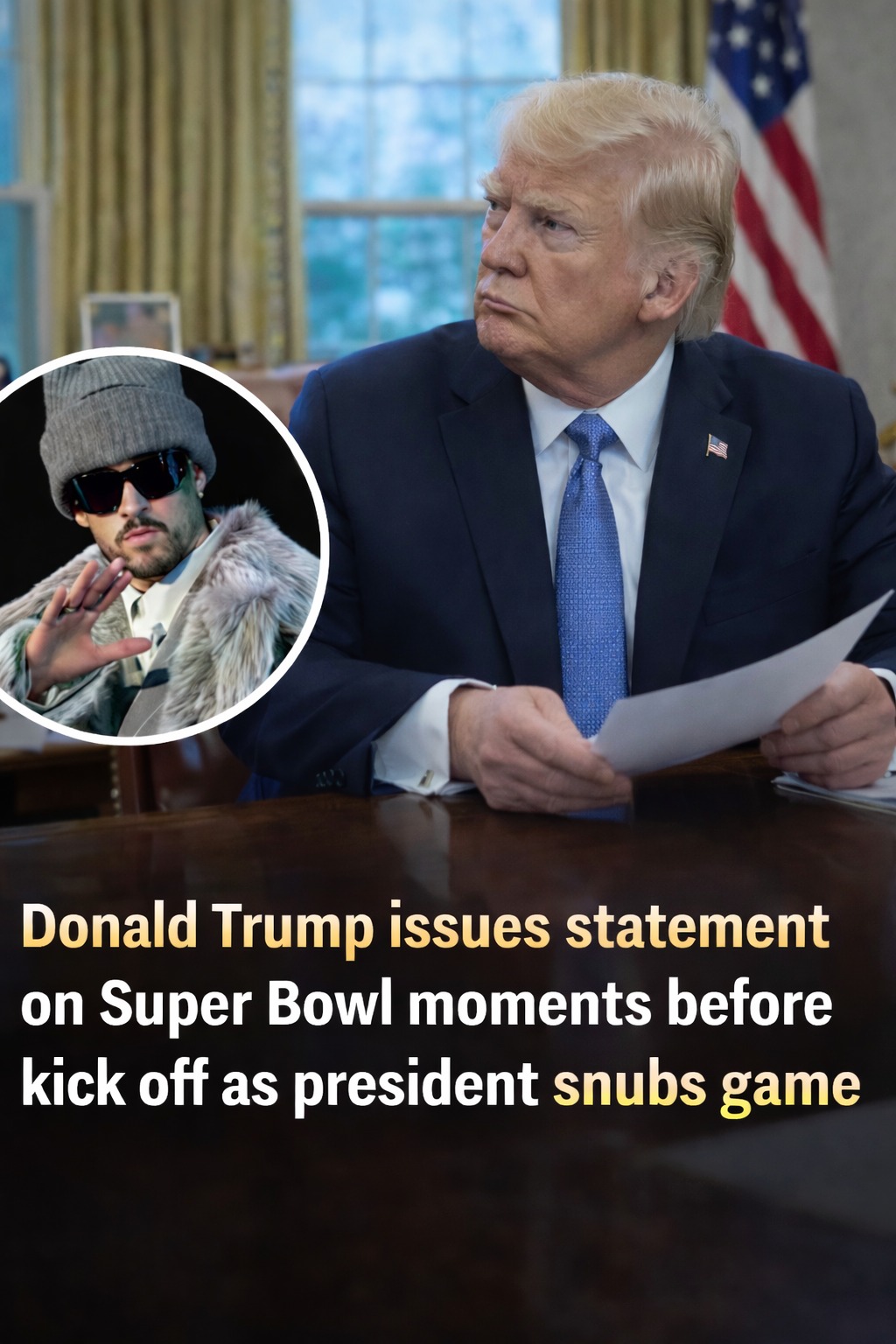 Trump Issues Pre-Game Message Celebrating Super Bowl’s American Spirit 🇺🇸