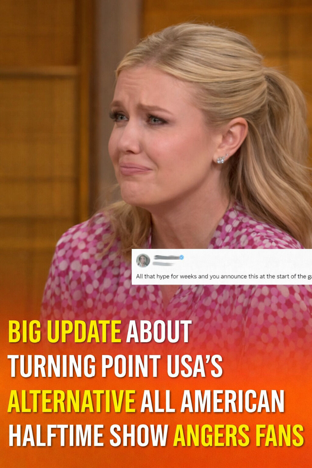 Latest Update on Turning Point USA’s Halftime Show