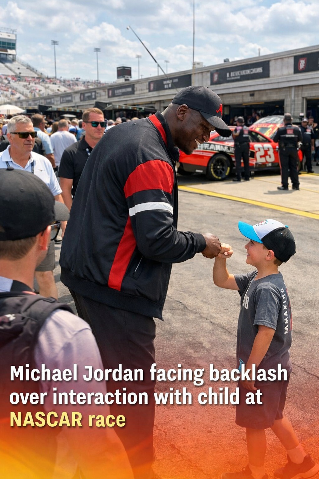 Michael Jordan’s Touching Moment With Young Fan at NASCAR Event Captures Hearts