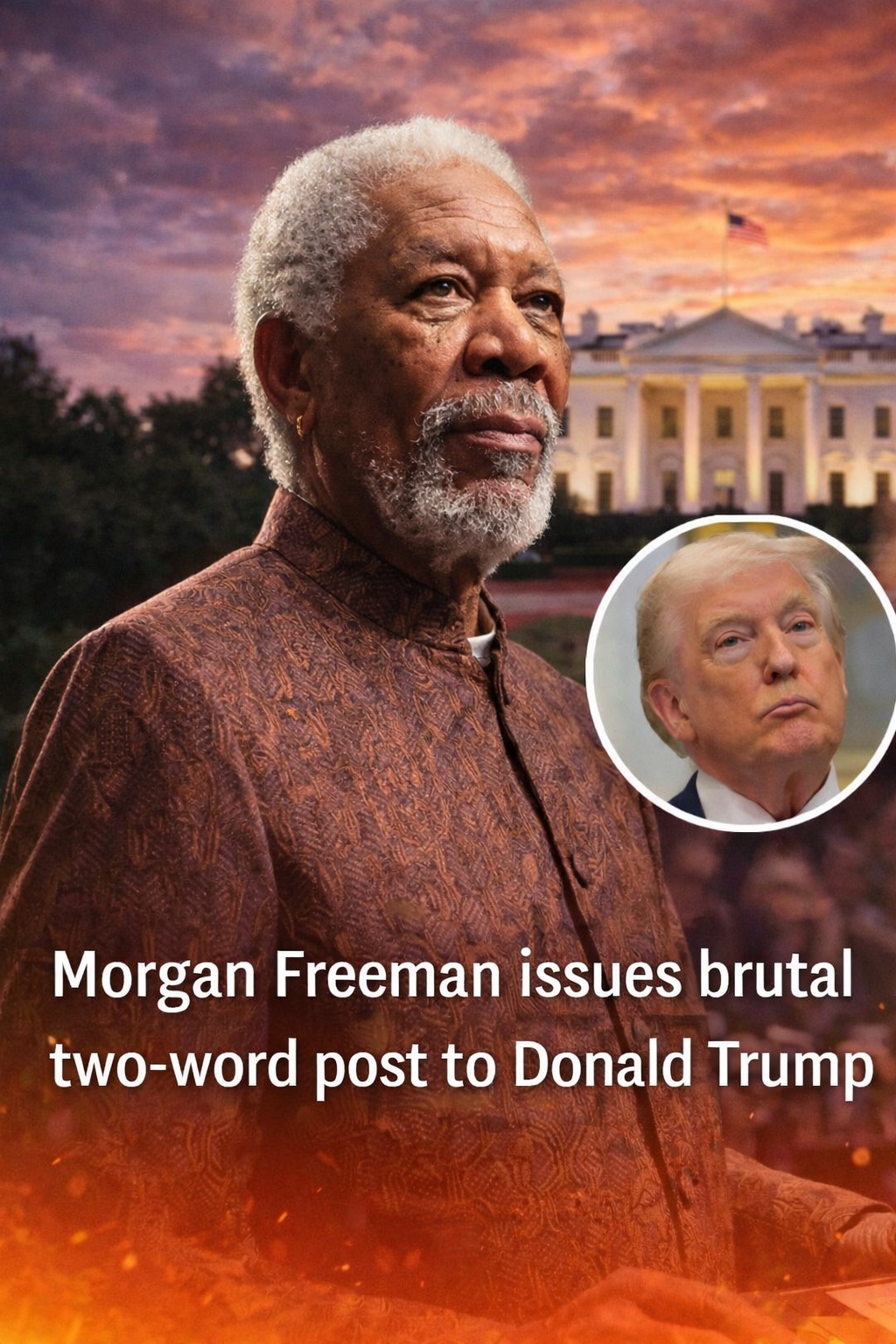 Morgan Freeman Issues Brief Social Media Statement Regarding President Donald Trump