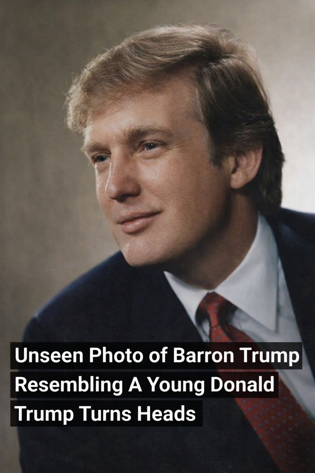 Viral Photo Comparing Barron and Young Donald Sparks Reactions