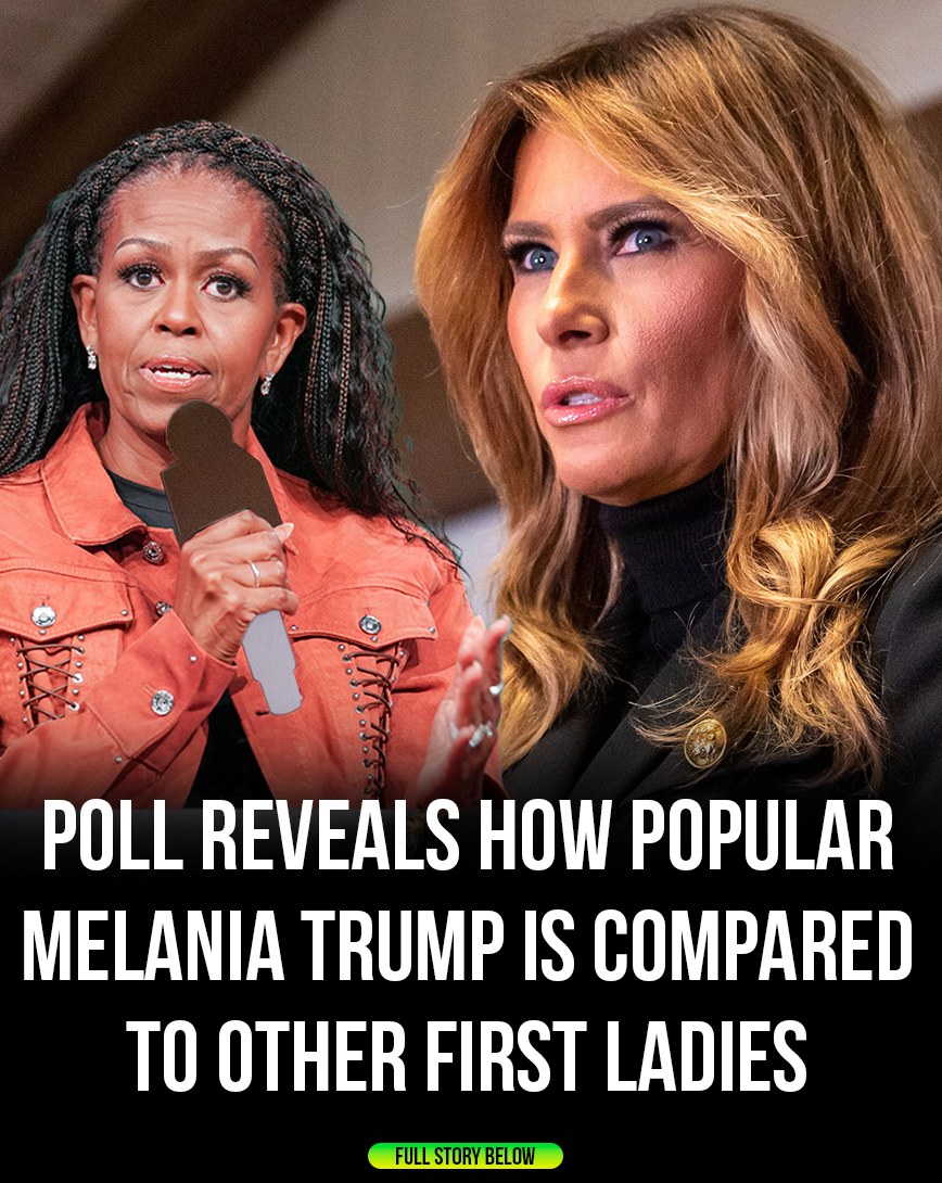 Recent Poll Shows How Melania Trump Ranks Among Other First Ladies