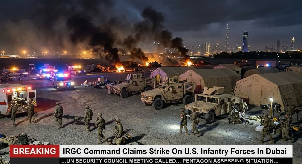 ‘100 US Soldiers Killed in Dubai,’ IRGC Says as Ground Forces Enter War