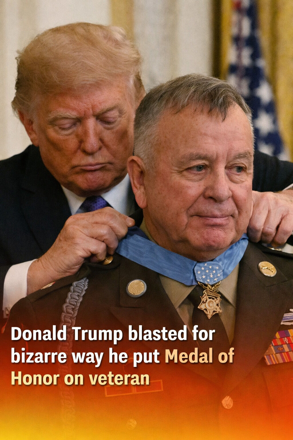 Donald Trump’s Medal Ceremony Moment Sparks Debate Online