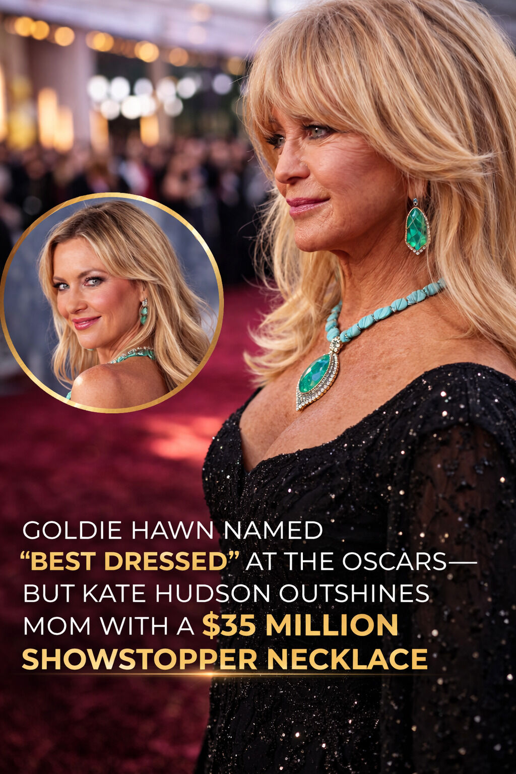 A Beautiful Moment Between Kate Hudson and Goldie Hawn at the 2026 Oscars