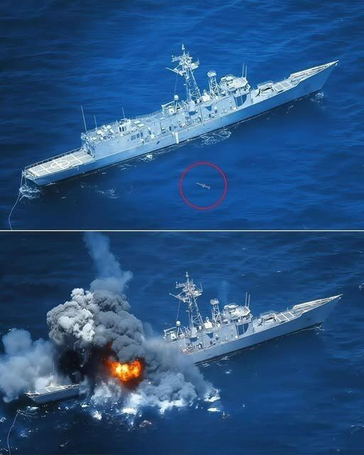 “USS Rodney M. Davis FFG-60 Sinks After Devastating Hit – Full Story Inside!”