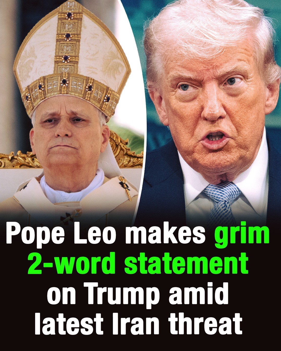 Pope Leo Issues Stern Comment on Trumpโs Iran Rhetoric as Peace Efforts Continue