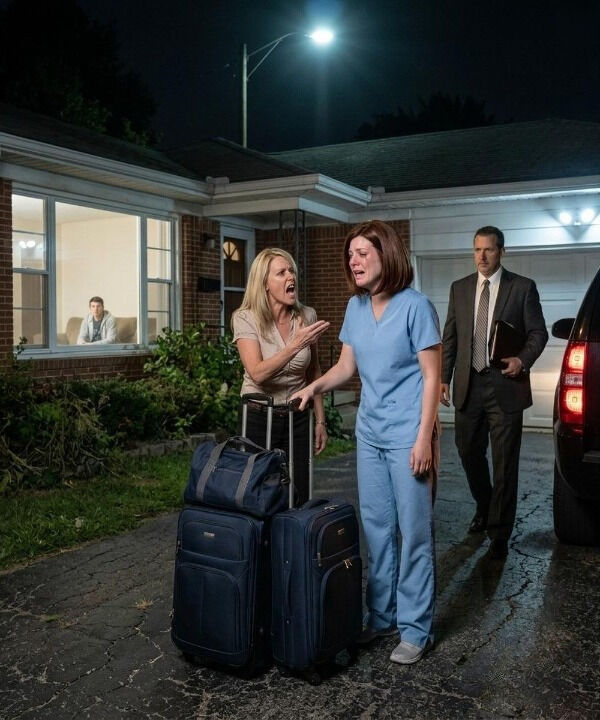 “My cruel mother threw my belongings onto the porch after my nursing shift, unaware that she had no idea who truly owned the house.”