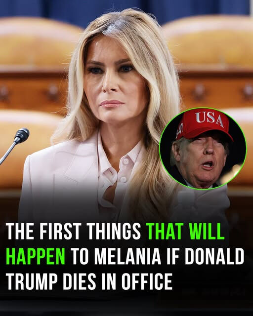 “The immediate consequences for Melania Trump if Donald Trump were to die while in office”