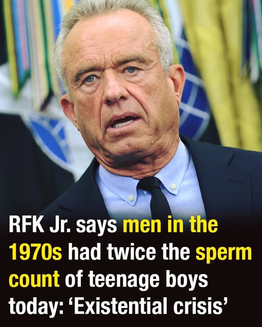 Search results for: RFK Jr. says sperm counts among men in the 1970s were reportedly double those of today’s teenage boys, warning of a crisis