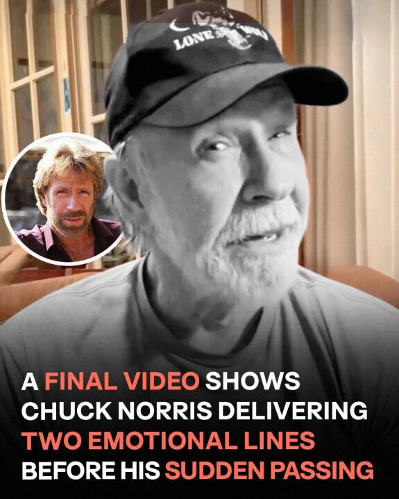 “In his final recorded message, Chuck Norris addresses the audience directly”