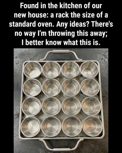 Discovered in a New Home’s Kitchen: A Metal Rack the Size of an Oven—Any Clues?