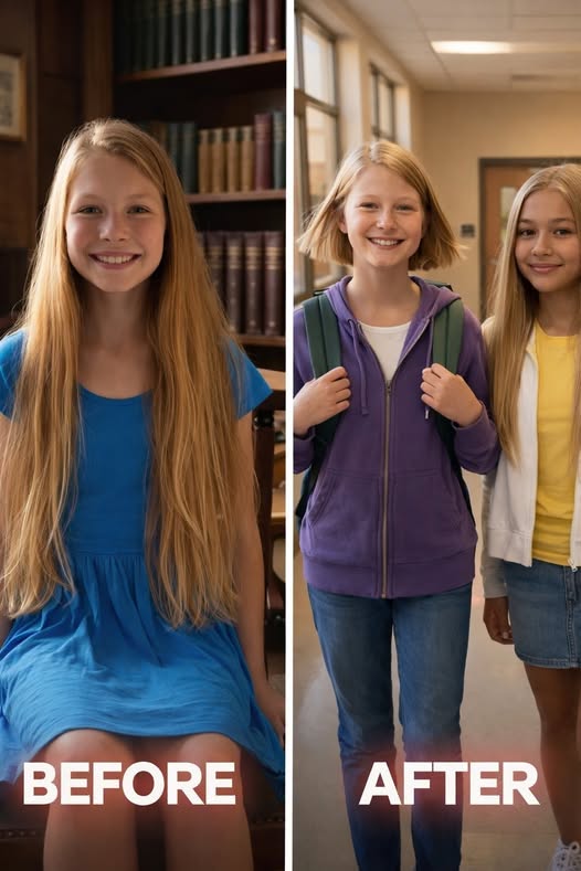 My 12-Year-Old Daughter Cut Her Hair to Help a Classmate โ Then the School Invited Me In to See the Outcome
