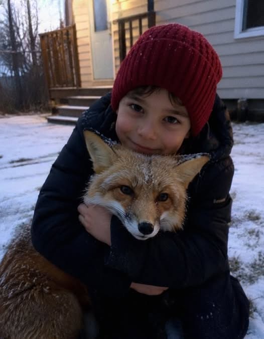 A Fox Appeared At Our Home – A Tiny Bag With A Message Tied To Its Neck