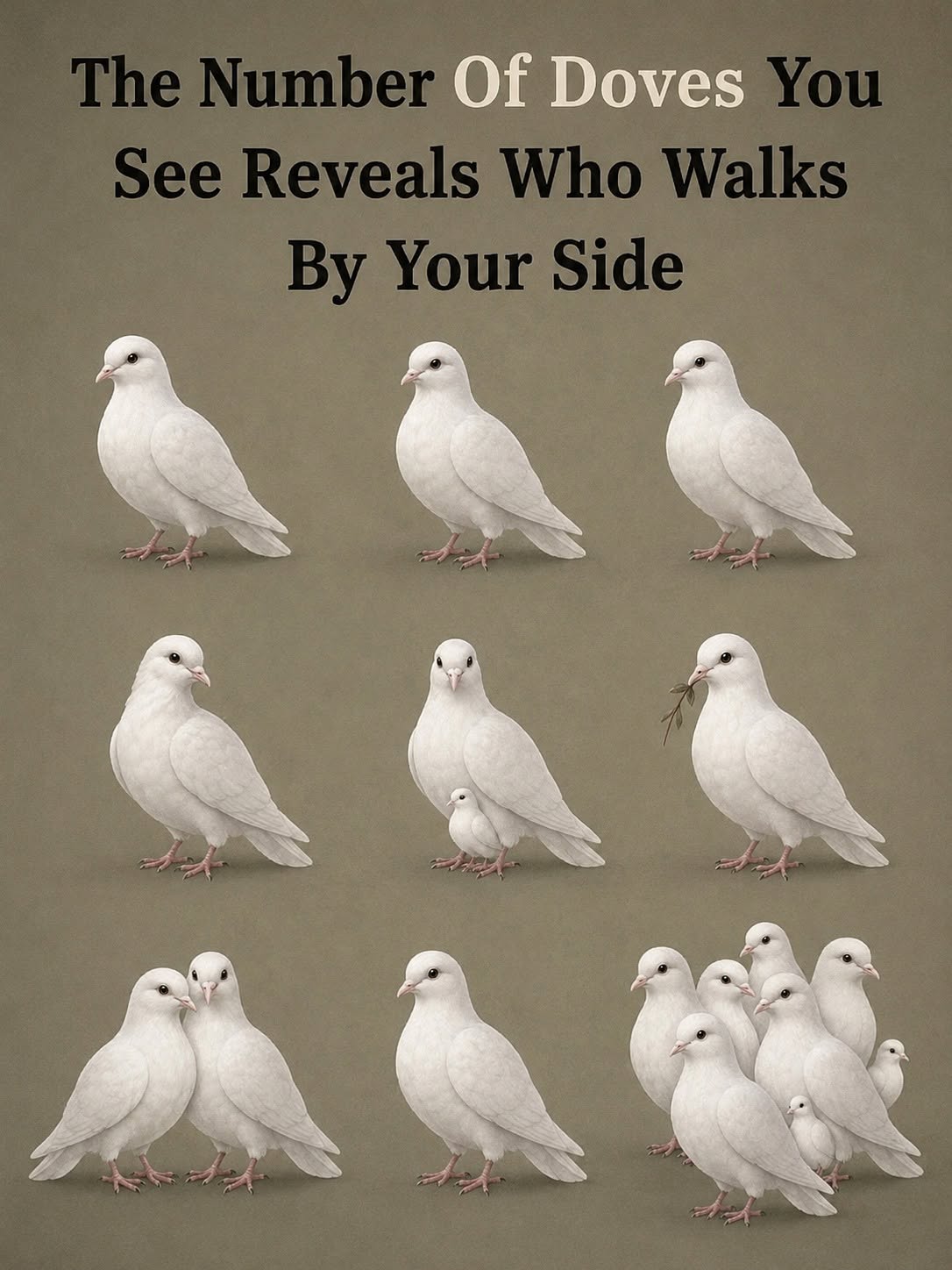 The Number of Doves You Notice First May Reflect Your Perspective and Personal Interpretation