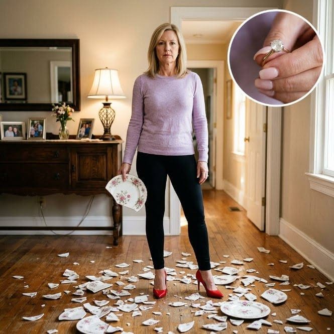 The moment my stepmother smashed my dead motherโs family dishes because I refused to give her the engagement ringโฆ I finally understood who she really was. And by then, it was already too late for her to turn back. My mom didnโt die slowly. There was no hospital room. No months to prepare ourselves emotionally. No chance to say all the things we should have said sooner. Just a sudden phone call in the middle of the night.