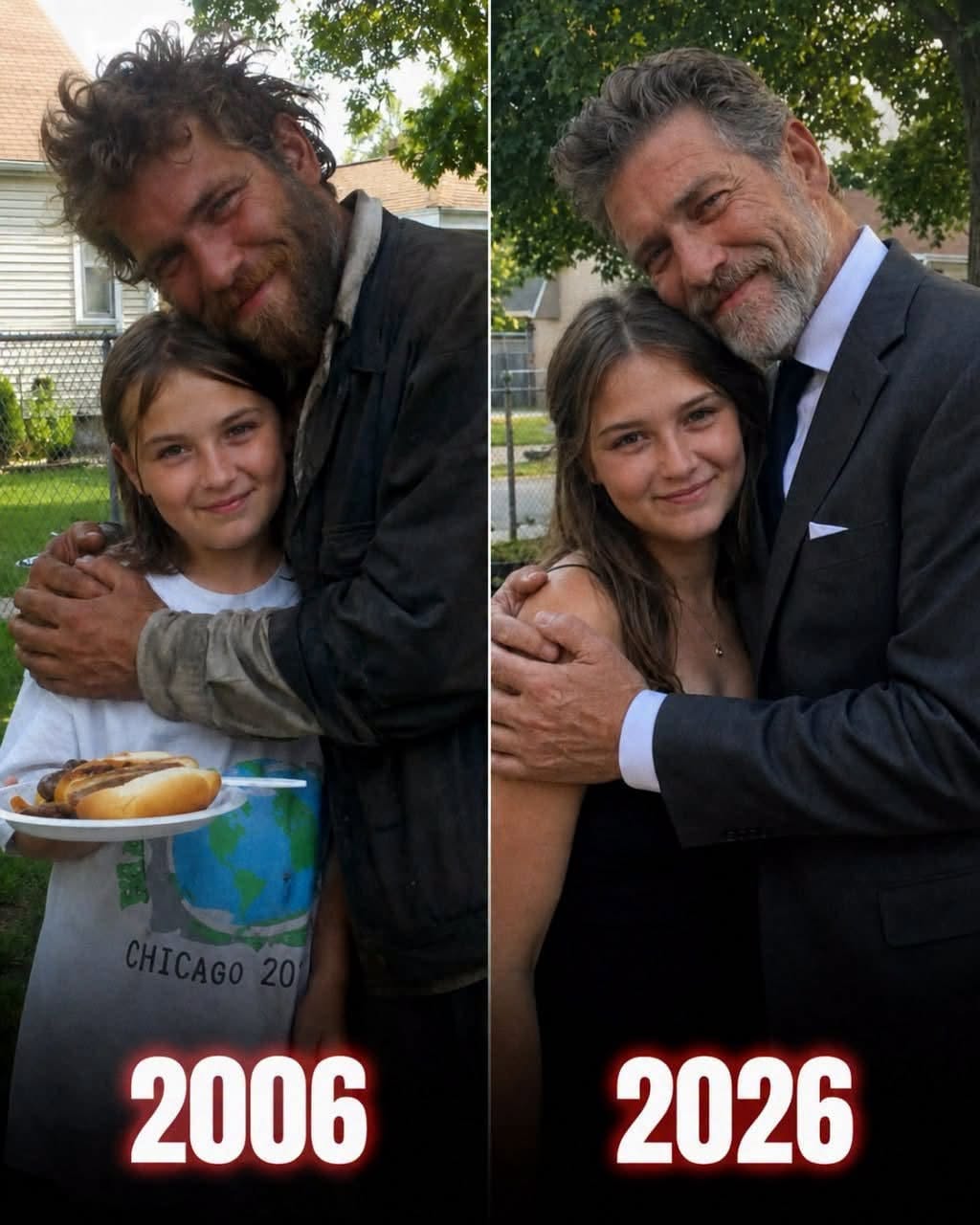 My Mom Cooked Meals for a Homeless Man Who Lived Behind Our House for 20 Years โ The Day After Her Passing, He Took My Hands in His and Said Something That Changed My Life
