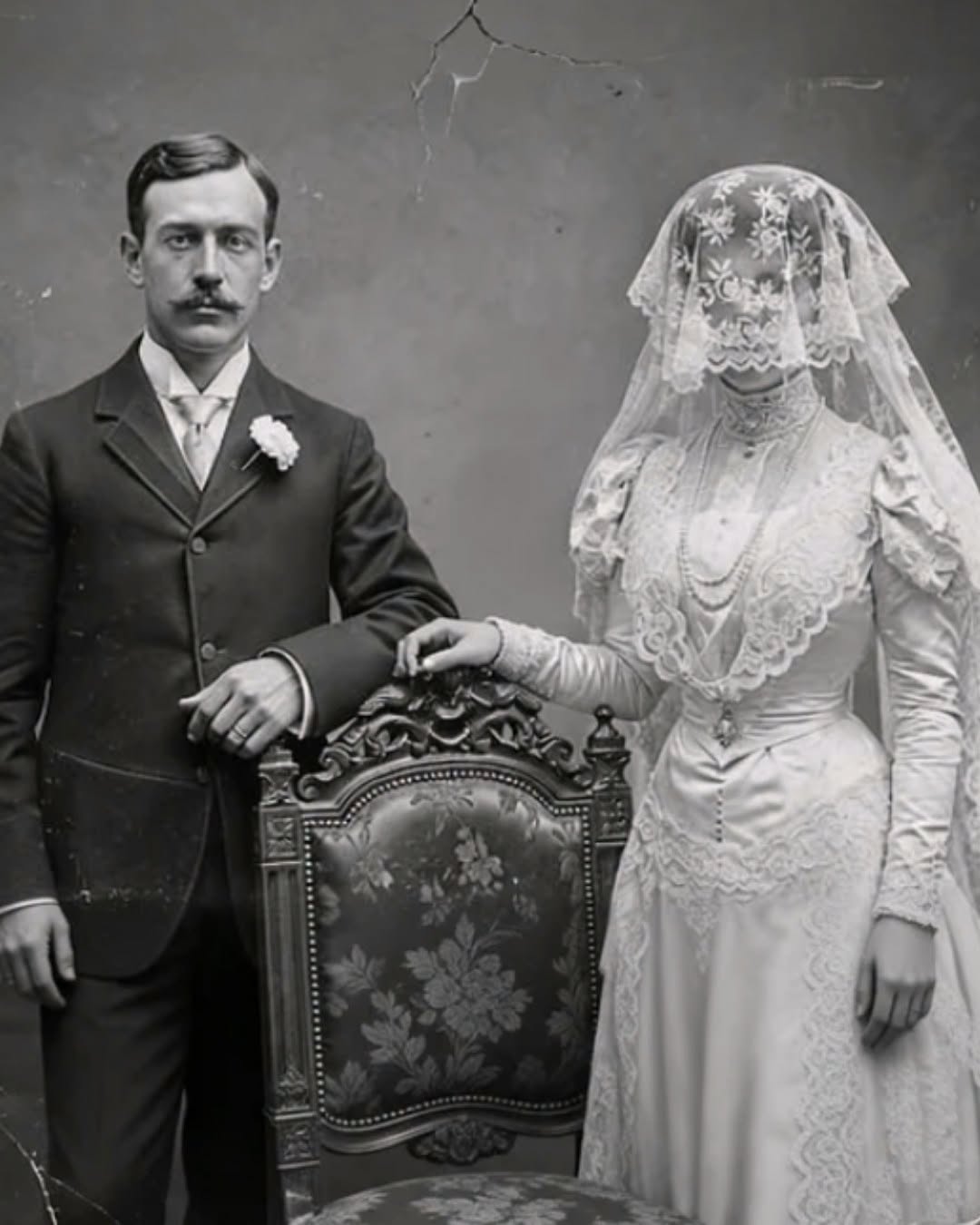 It Was Just A Photograph Of A Bride in 1904 โ Until Historians Enlarged Her Image