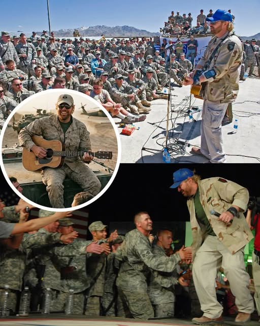 TOBY KEITH PLAYED SOLD-OUT STADIUMS ACROSS AMERICA — BUT HIS MOST IMPORTANT STAGES WERE BUILT ON SANDBAGS AND FLATBED TRUCKS IN DISTANT COMBAT ZONES.