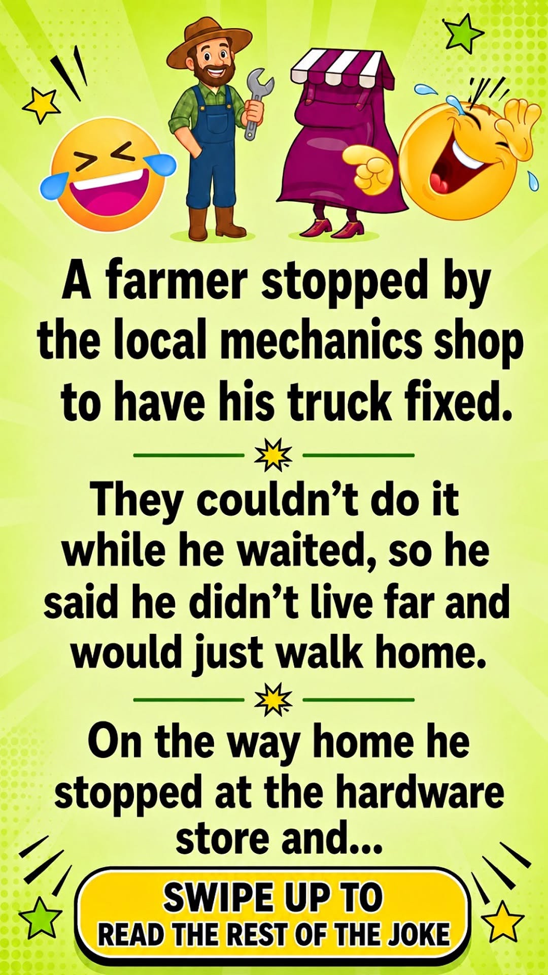 Story: The Farmer and The Old Lady