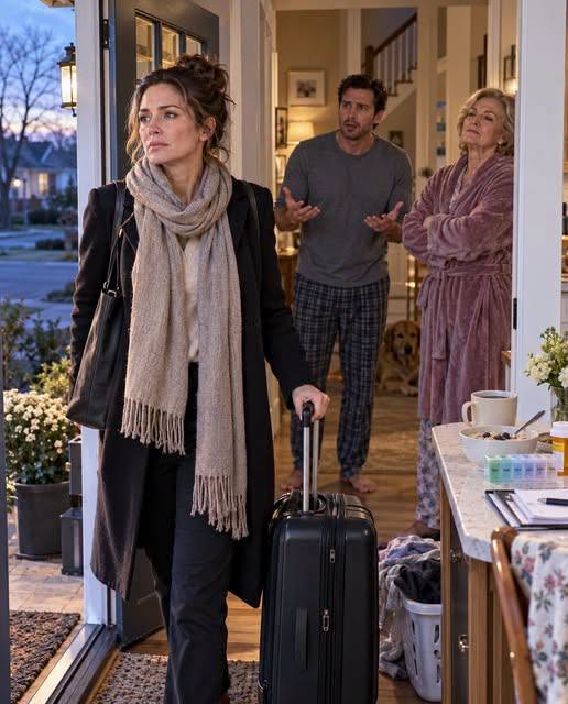 My husband brought his mother unannounced and forced me to wake up at 4:40 AM to prepare her oatmeal and meds. I grabbed my suitcase and left. Three days later.