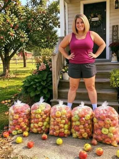 Her Husband P@ssed Away Twelve Days Before the Harvest. The Day They Came Home From the Funeral, Their Neighbor Was Climbing the Fence With Two Bags of His Apples. She Told Her to Leave.